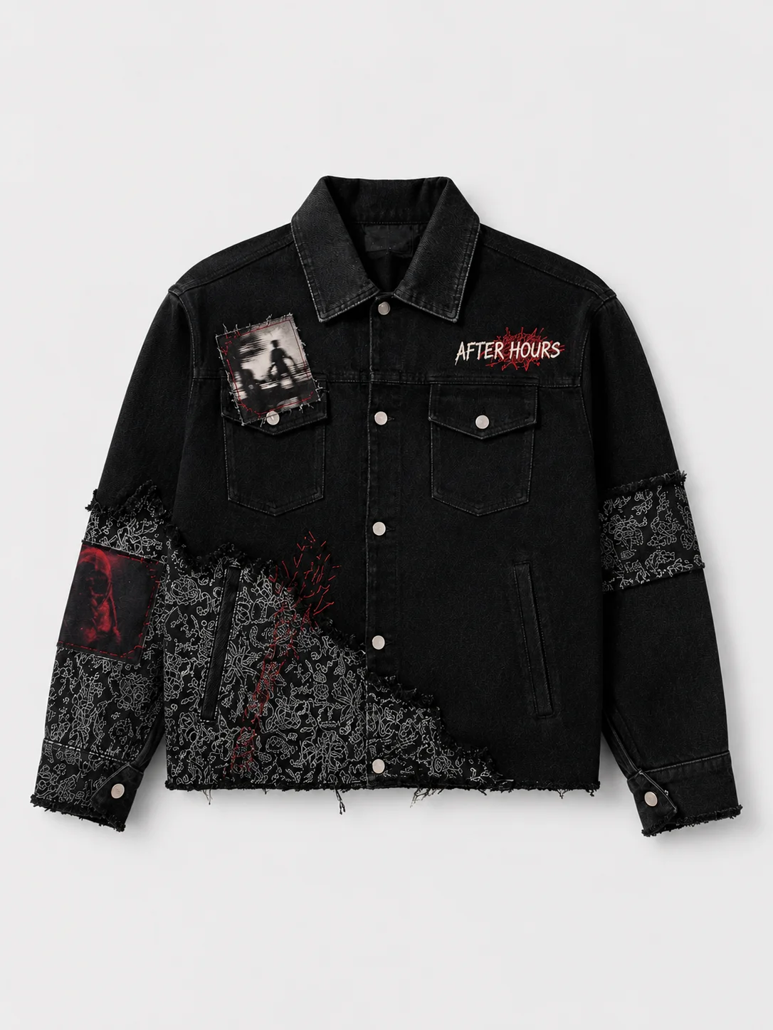After Hours Patchwork Denim Jacket