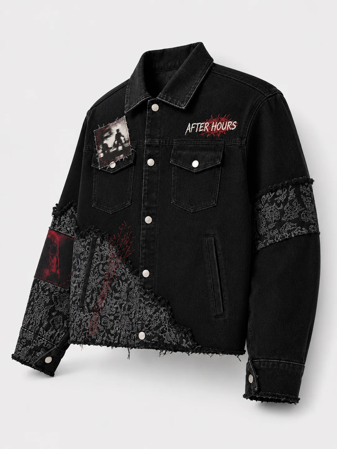 After Hours Patchwork Denim Jacket