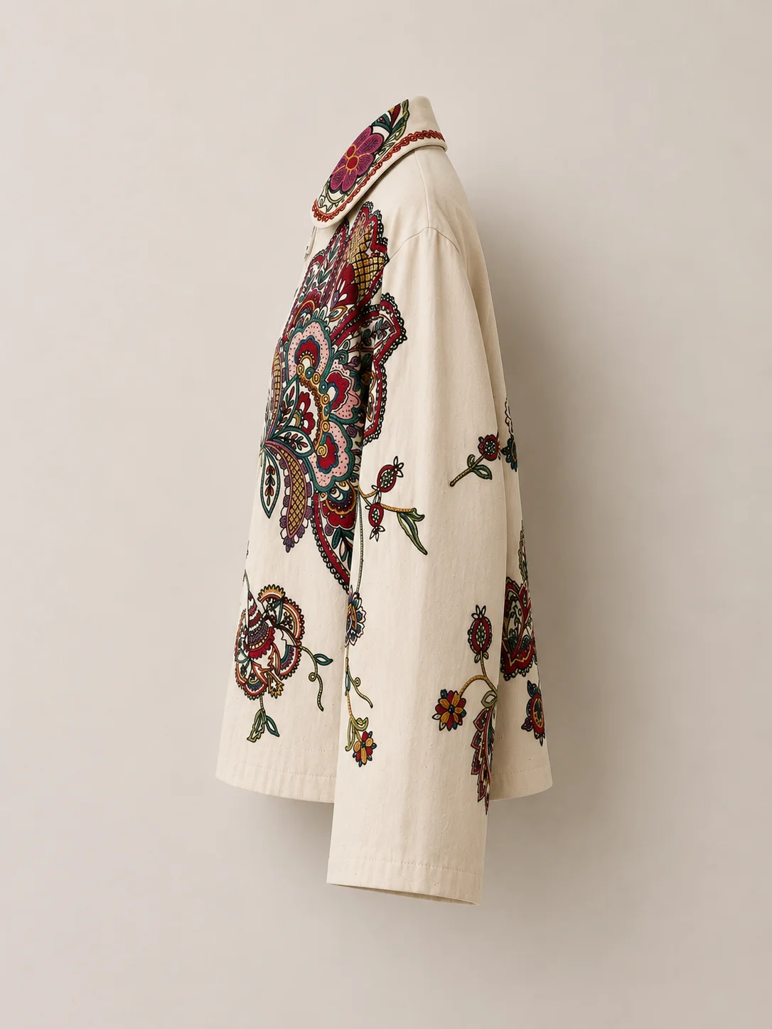 Bloom Heritage Embroidered Floral Jacket – Ivory
