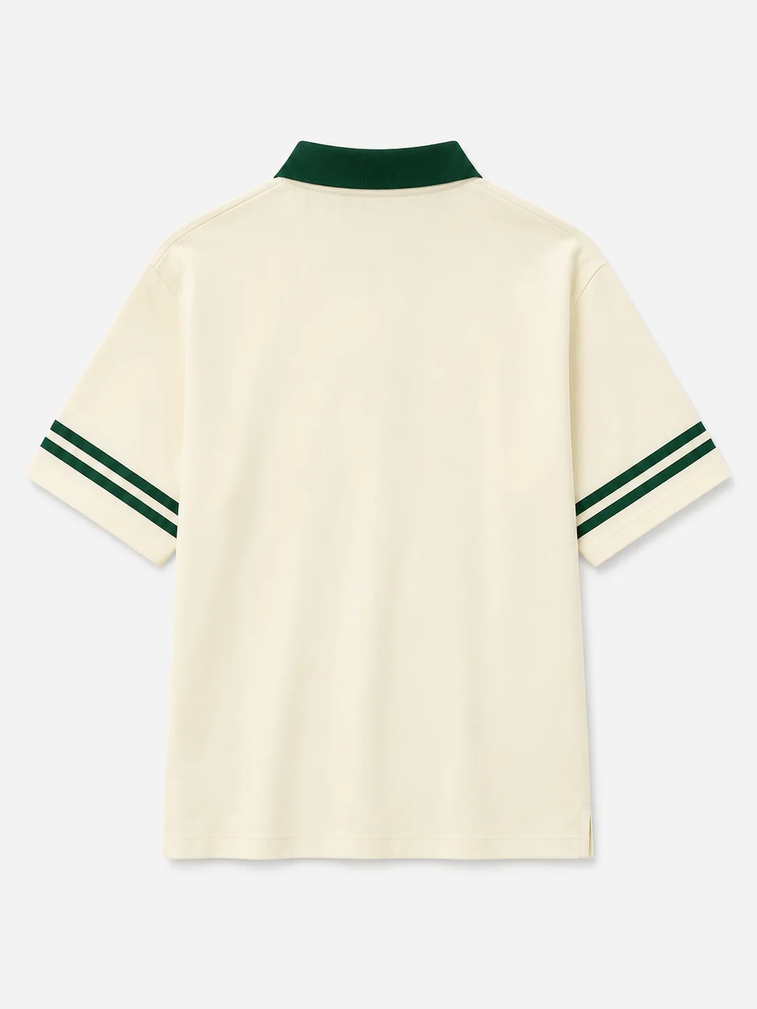 Adiantum Originals Club Premium Polo Shirt – Ivory & Forest Green